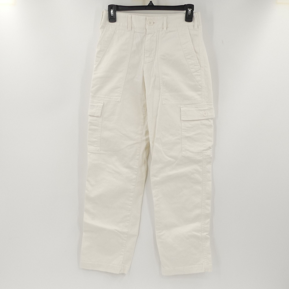 James‎ Perse Estilo White Herringbone Utility Pant Women's 0